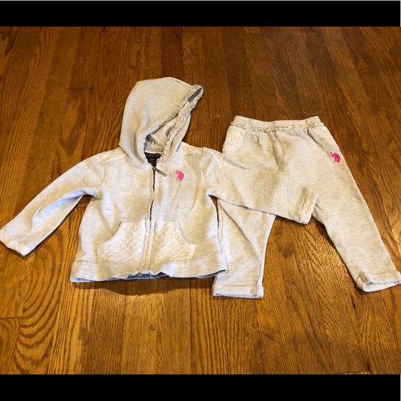 polo sweat suit baby girl